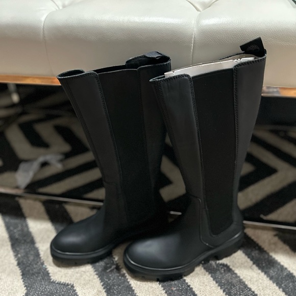 NEW NIB Timberland Women Sz 7 black Full Grain Leather Cortina Valley Tall Boot - Picture 5 of 10